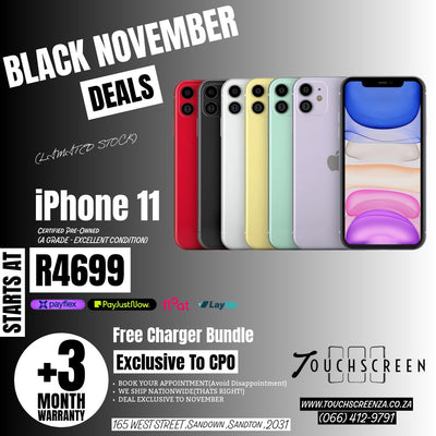 Early Access - iPhone 11 (Assorted Colours) - CPO