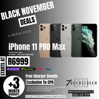 Early Access - iPhone 11 Pro Max (Assorted Colours) - CPO