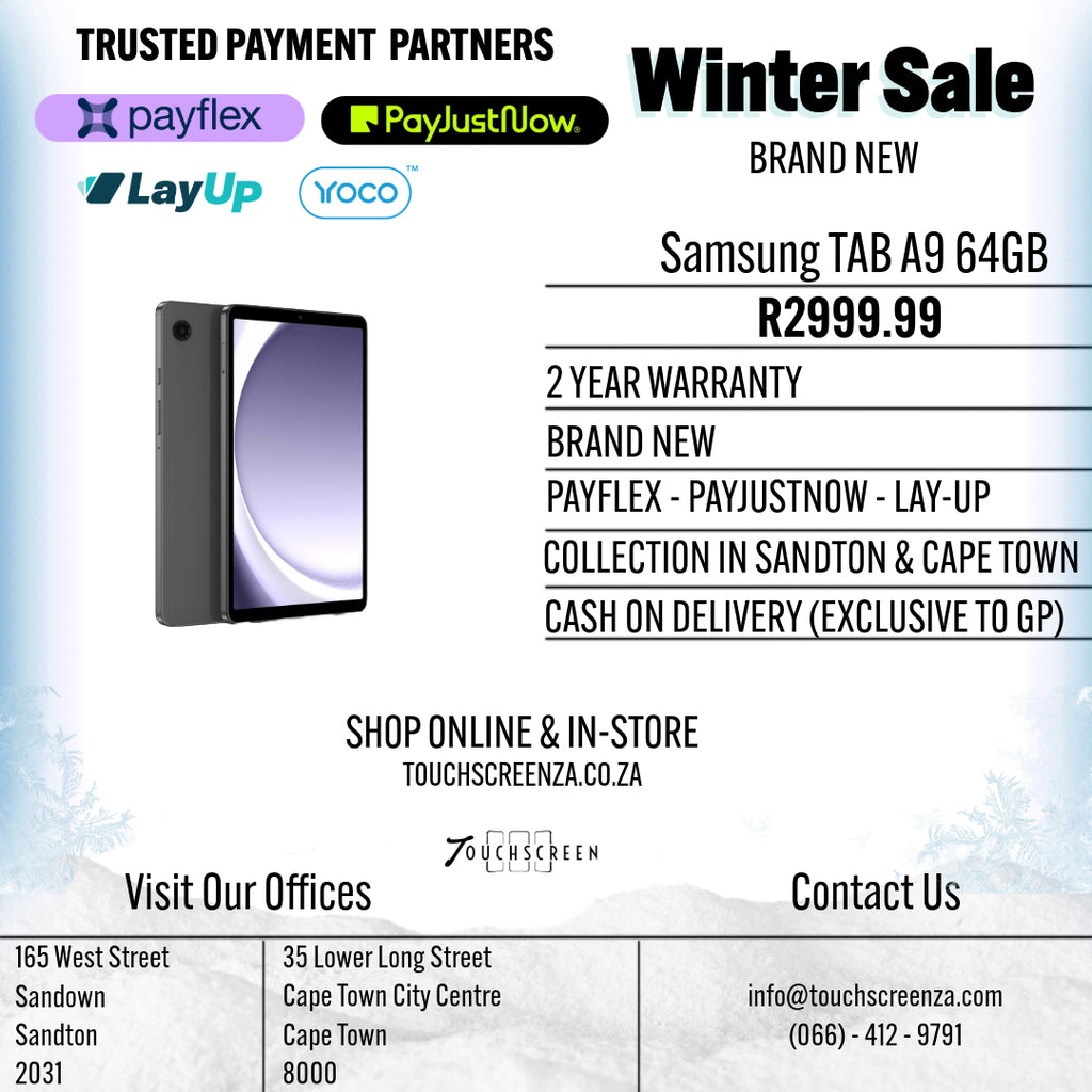Winter Sale - Samsung Galaxy TAB A9 64GB - Brand New