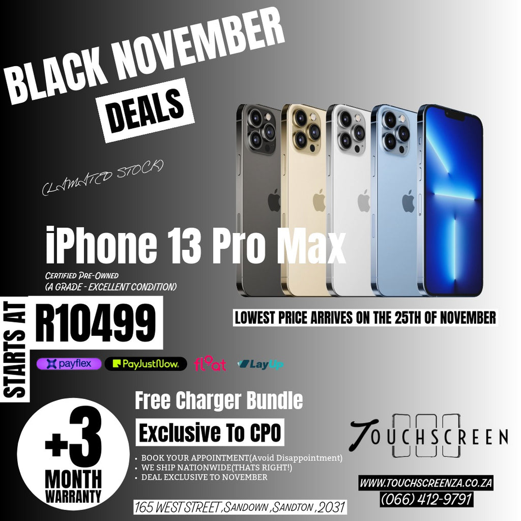 Black November - iPhone 13 Pro Max (Assorted Colours) - CPO