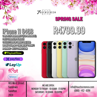 Spring Sale - iPhone 11 (Assorted Colours) - CPO