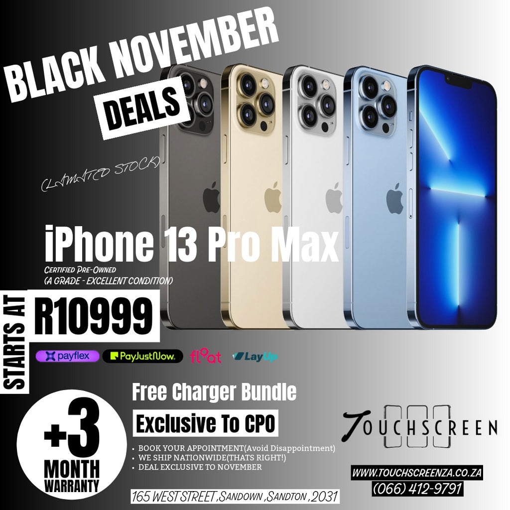 Black November - iPhone 13 Pro Max (Assorted Colours) - CPO