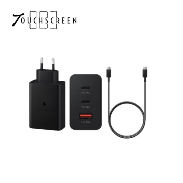 65W Power Adapter Trio + Cable