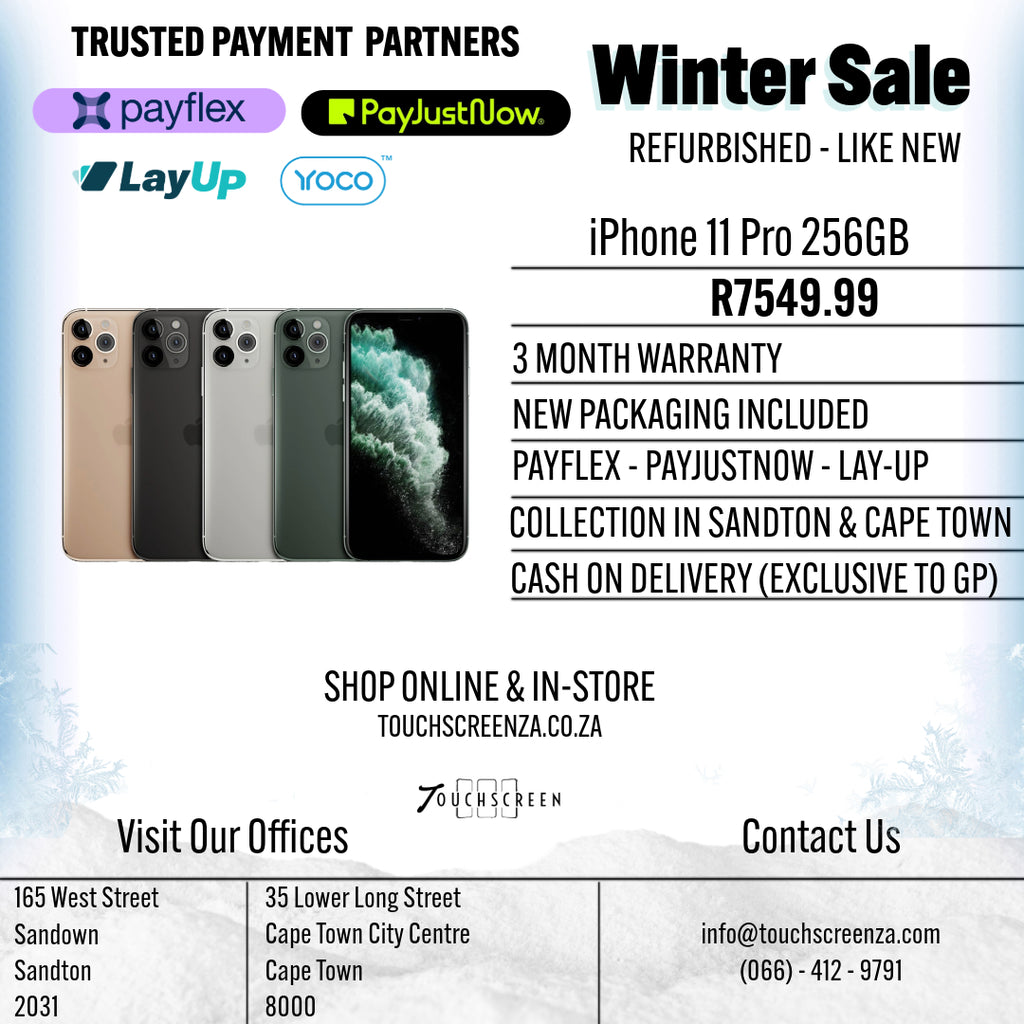 Winter Sale - iPhone 11 Pro 256GB - Refurbished (Assorted Colours)