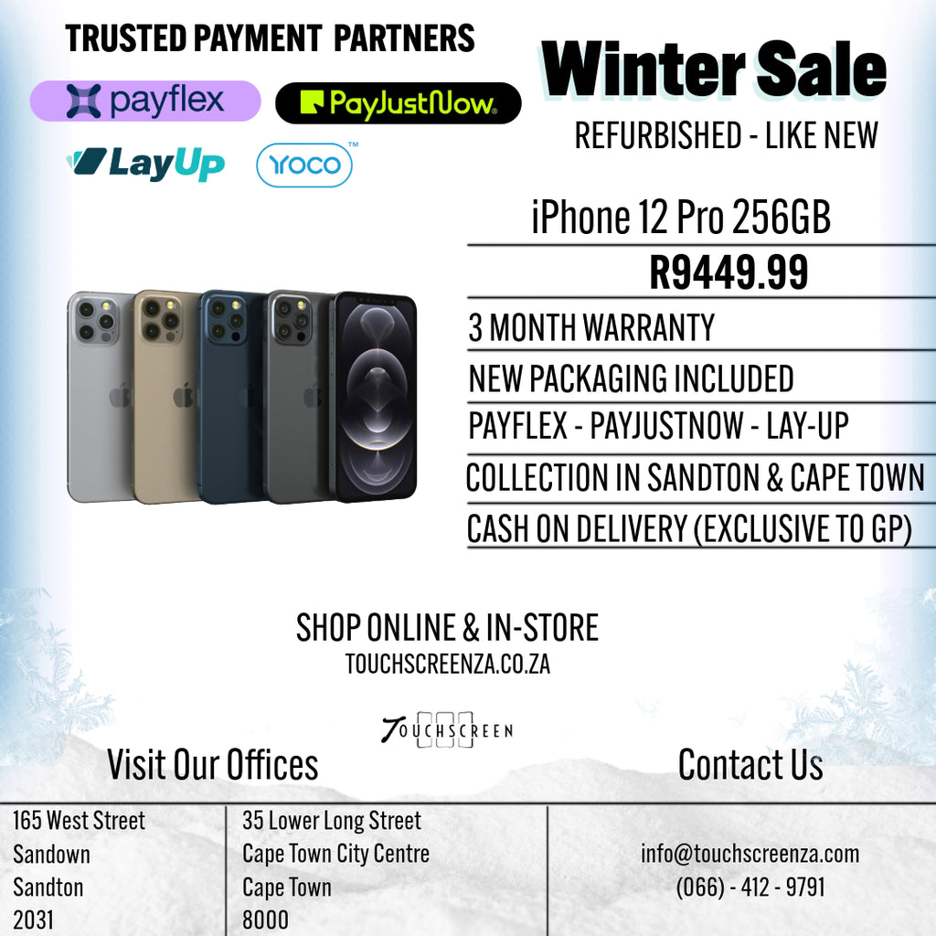 Winter Sale - iPhone 12 Pro 256GB - Refurbished (Assorted Colours)