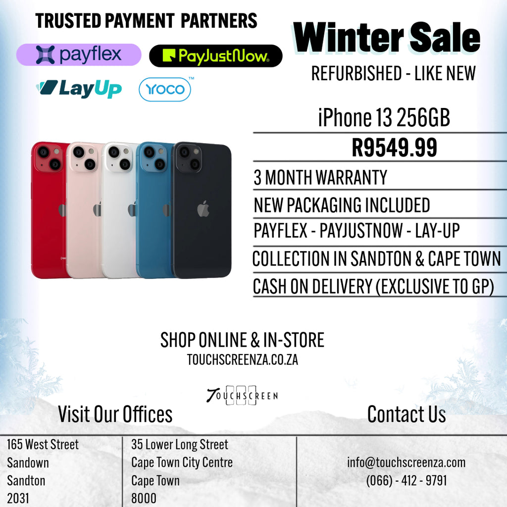 Winter Sale - iPhone 13 256GB - Refurbished (Assorted Colours)