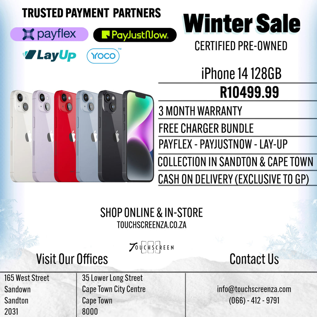 Winter Sale - iPhone 14 128GB (Assorted Colours) - CPO