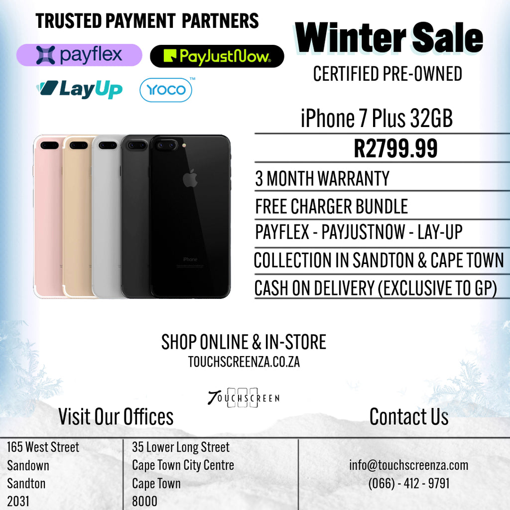 Winter Sale - iPhone 7 Plus 32GB (Assorted Colours) - CPO
