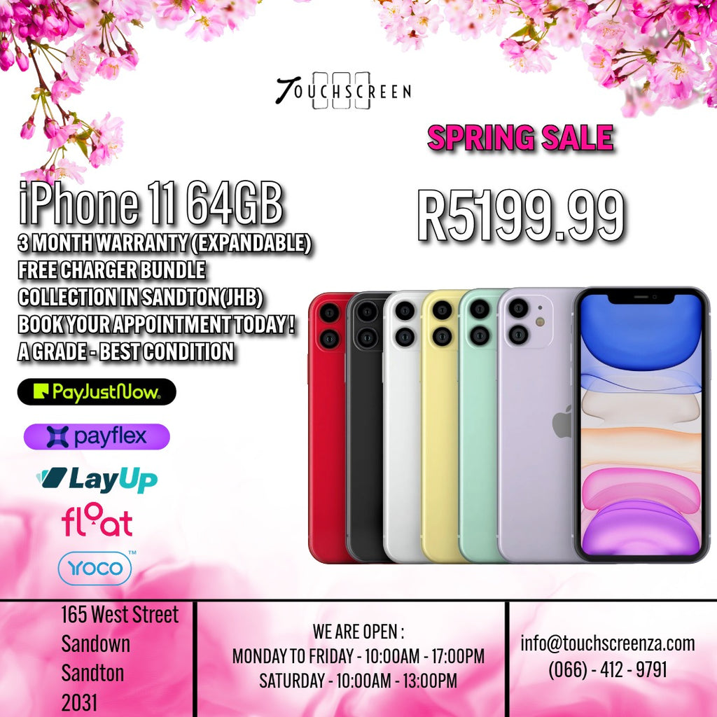 Spring Sale - iPhone 11 (Assorted Colours) - CPO