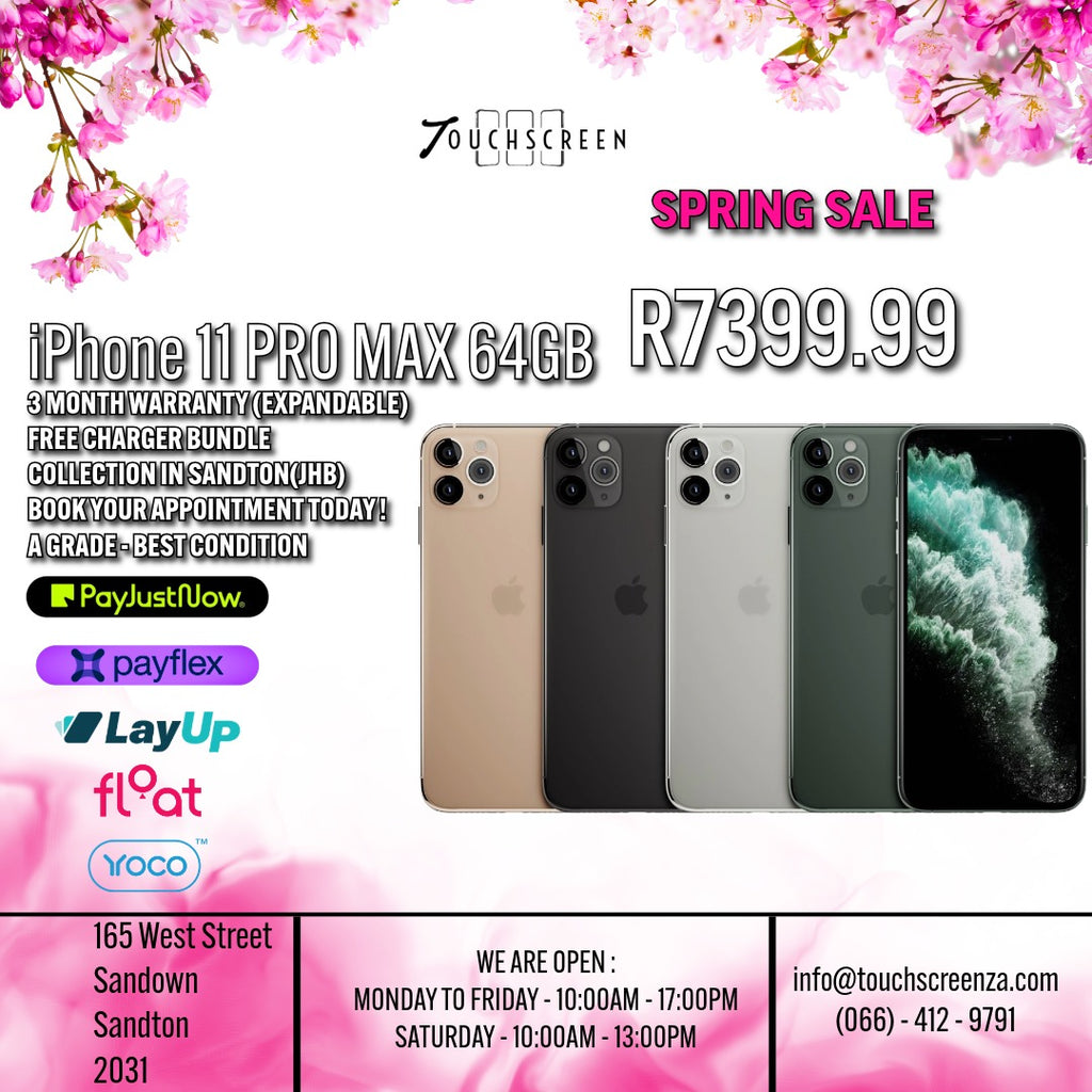 Spring Sale - iPhone 11 Pro Max (CPO) - Assorted Colours