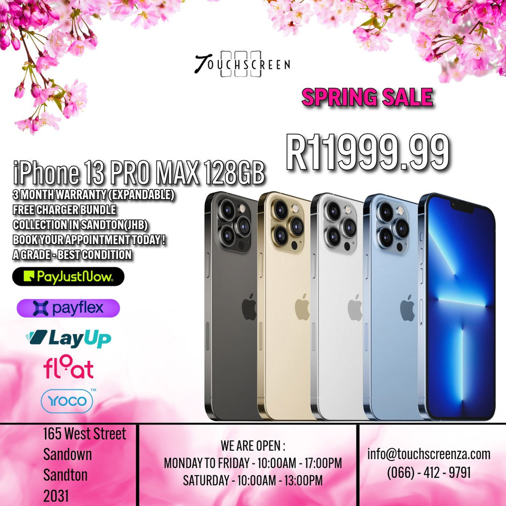 Spring Sale - iPhone 13 Pro Max (Assorted Colours) - CPO